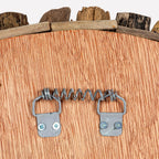 Design reference: Close-up of the source product's rear hanging attachment.