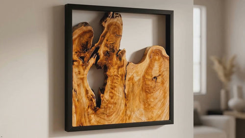 Design reference video. cedar wall sculptures: each order includes two. Styling scenes may show multiple sets.